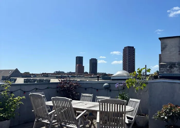 아파트 Stylish With Rooftop In Trendy Vesterbro 코펜하겐